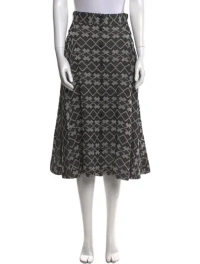 Pre-owned Ace & Jig Printed Midi Length Skirt In Multi