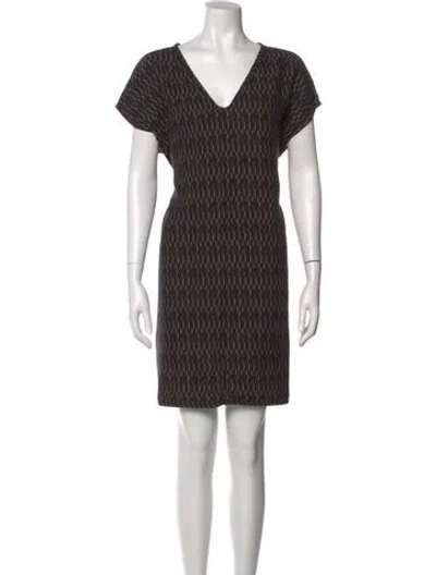 Pre-owned Ace & Jig Printed Mini Dress In Black