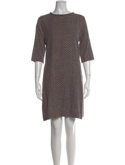 Pre-owned Ace & Jig Printed Mini Dress In Black
