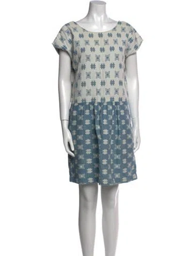 Pre-owned Ace & Jig Printed Mini Dress In Blue