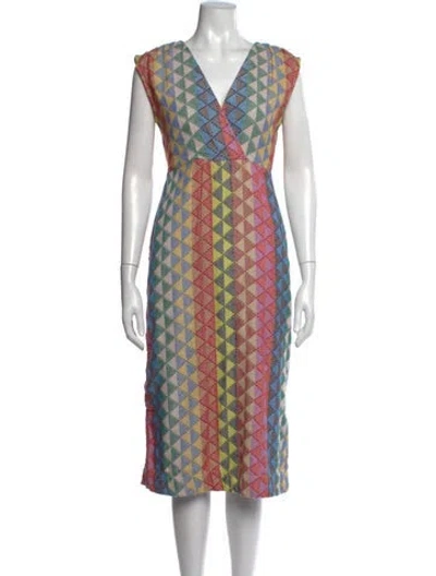 Pre-owned Ace & Jig Printed Mini Dress In Blue