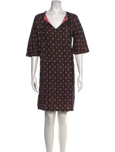 Pre-owned Ace & Jig Printed Mini Dress In Brown