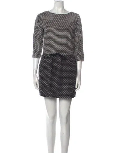 Pre-owned Ace & Jig Printed Mini Dress In Gray