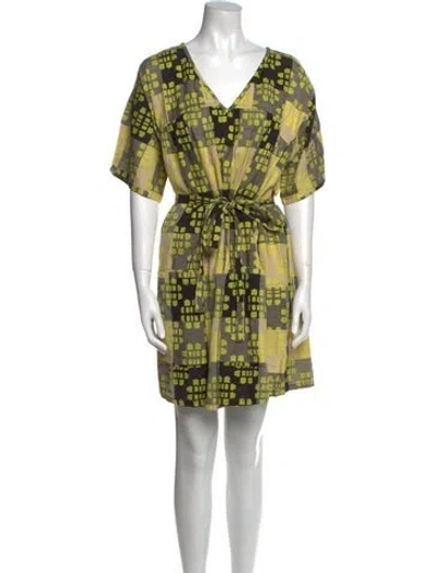 Pre-owned Ace & Jig Printed Mini Dress W/ Tags In Green