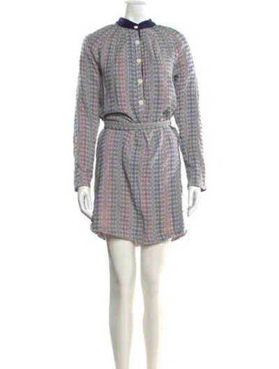 Pre-owned Ace & Jig Printed Mini Dress In White