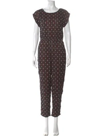 Pre-owned Ace & Jig Printed Scoop Neck Jumpsuit In Multi