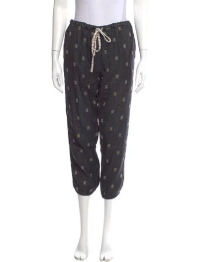 Pre-owned Ace & Jig Printed Skinny Leg Pants In Gray