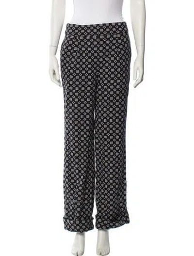 Pre-owned Ace & Jig Printed Straight Leg Pants In Blue