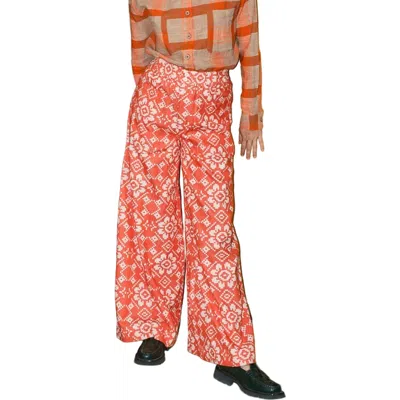Ace & Jig Quimby High Rise Wide Leg Pants In Orange