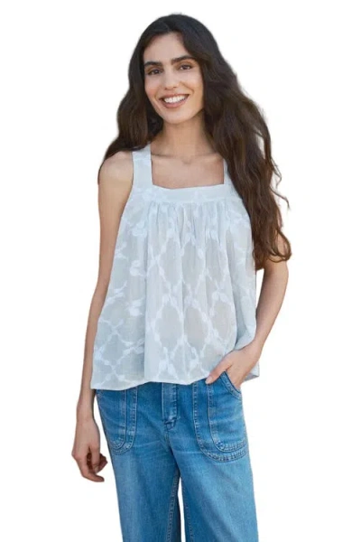 Ace & Jig Quincy Square Neck Tank In Blue