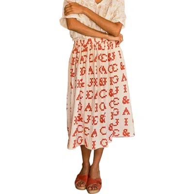 Ace & Jig Riri Below The Knee Pull-on Skirt In Multi