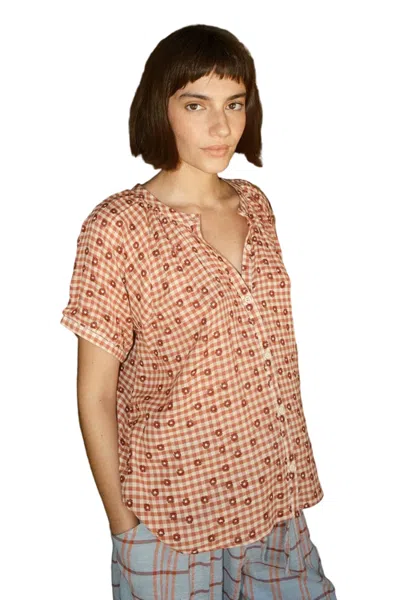 Ace & Jig Salome Button Front Raglan Blouse In Multi