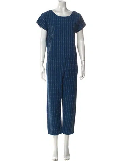 Pre-owned Ace & Jig Scoop Neck Jumpsuit In Blue
