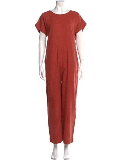 Pre-owned Ace & Jig Scoop Neck Jumpsuit In Orange