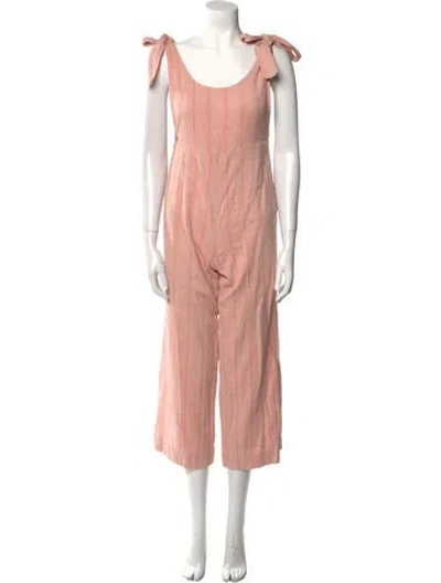 Pre-owned Ace & Jig Scoop Neck Jumpsuit In Pink