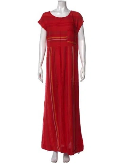 Pre-owned Ace & Jig Scoop Neck Long Dress In Multi