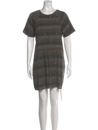 Pre-owned Ace & Jig Scoop Neck Mini Dress In Green