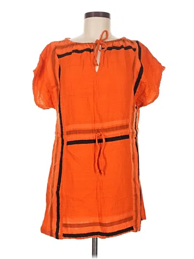 Pre-owned Ace & Jig Short Sleeve Blouse In Orange