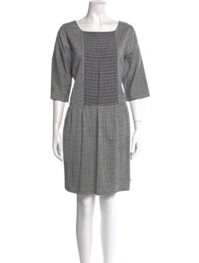 Pre-owned Ace & Jig Square Neckline Mini Dress In Black