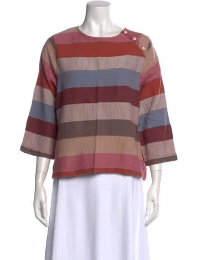 Pre-owned Ace & Jig Striped Crew Neck Top In Multi