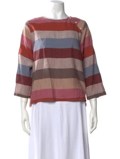 Pre-owned Ace & Jig Striped Crew Neck Top In Multicolor