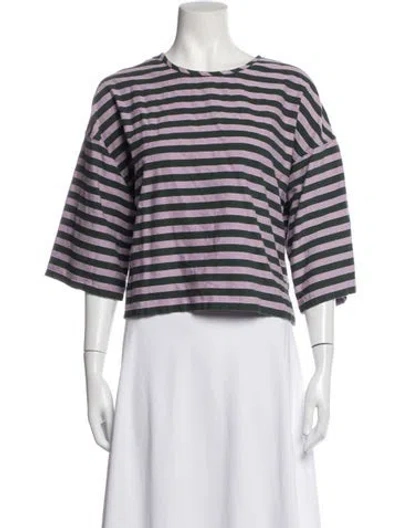 Pre-owned Ace & Jig Striped Crew Neck Top In Multicolor