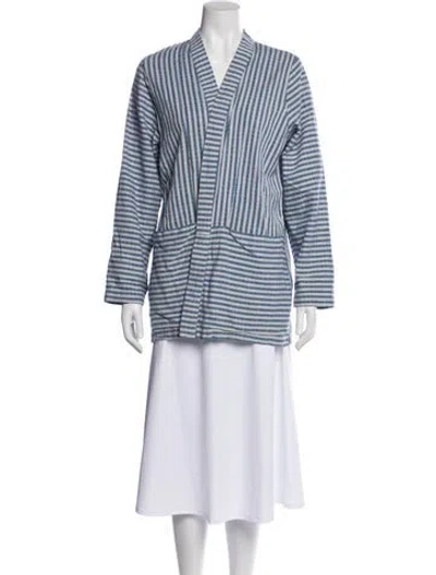 Pre-owned Ace & Jig Striped Jacket In Blue