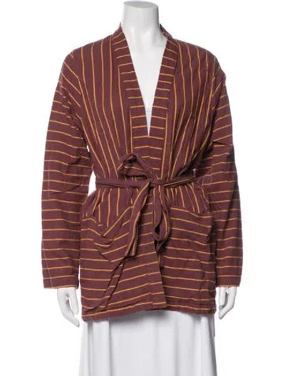 Pre-owned Ace & Jig Striped Jacket In Red