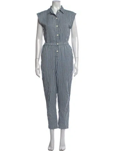 Pre-owned Ace & Jig Striped Jumpsuit In Blue