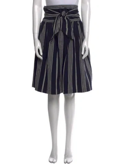 Pre-owned Ace & Jig Striped Knee-length Skirt W/ Tags In Blue