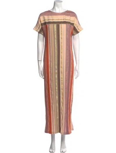 Pre-owned Ace & Jig Striped Long Dress