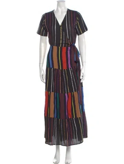Pre-owned Ace & Jig Striped Long Dress In Multi