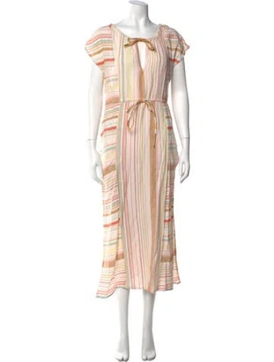 Pre-owned Ace & Jig Striped Long Dress In Multi