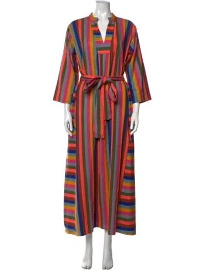 Pre-owned Ace & Jig Striped Long Dress In Multicolor