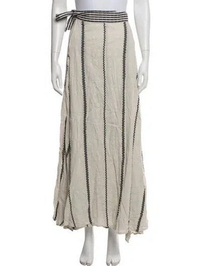 Pre-owned Ace & Jig Striped Long Skirt In Neutrals