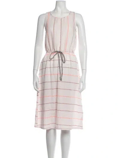 Pre-owned Ace & Jig Striped Midi Length Dress In Pink