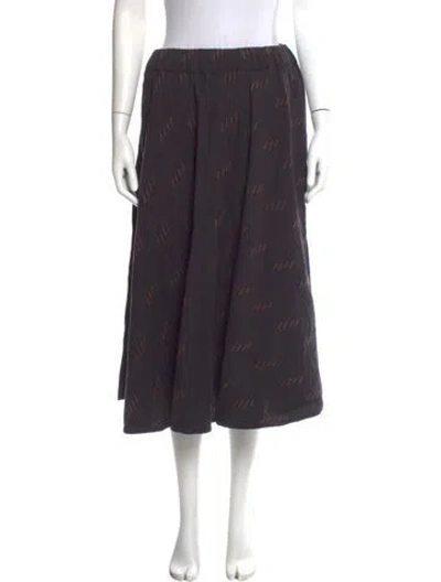 Pre-owned Ace & Jig Striped Midi Length Skirt In Blue