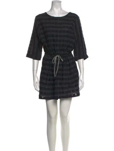 Pre-owned Ace & Jig Striped Mini Dress In Blue