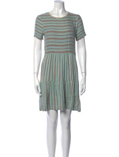 Pre-owned Ace & Jig Striped Mini Dress In Blue