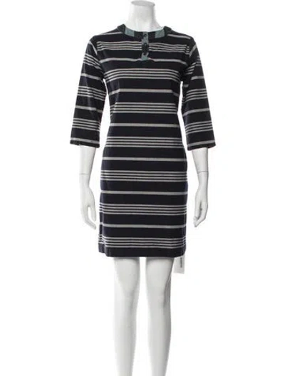 Pre-owned Ace & Jig Striped Mini Dress In Blue