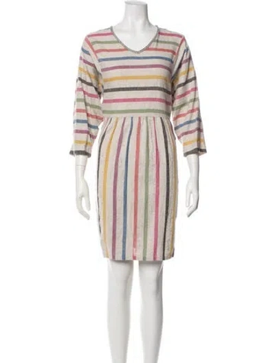 Pre-owned Ace & Jig Striped Mini Dress In Multi