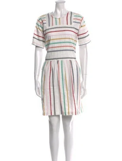 Pre-owned Ace & Jig Striped Mini Dress In Neutral