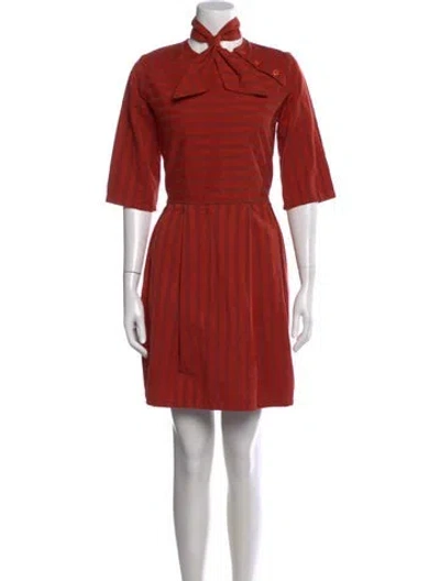 Pre-owned Ace & Jig Striped Mini Dress In Orange