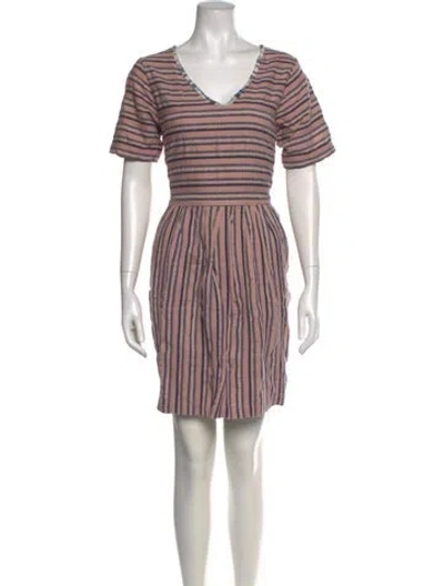Pre-owned Ace & Jig Striped Mini Dress In Pink