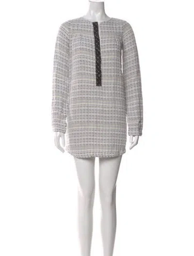 Pre-owned Ace & Jig Striped Mini Dress In White