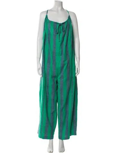 Pre-owned Ace & Jig Striped Scoop Neck Jumpsuit In Multi