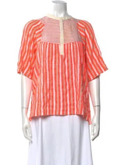 Pre-owned Ace & Jig Striped Short Sleeve Top