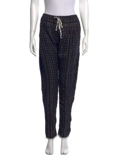 Pre-owned Ace & Jig Striped Straight Leg Pants In Blue