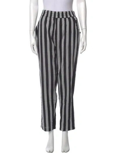 Pre-owned Ace & Jig Striped Straight Leg Pants In Gray
