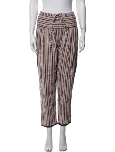 Pre-owned Ace & Jig Striped Straight Leg Pants In Multicolor